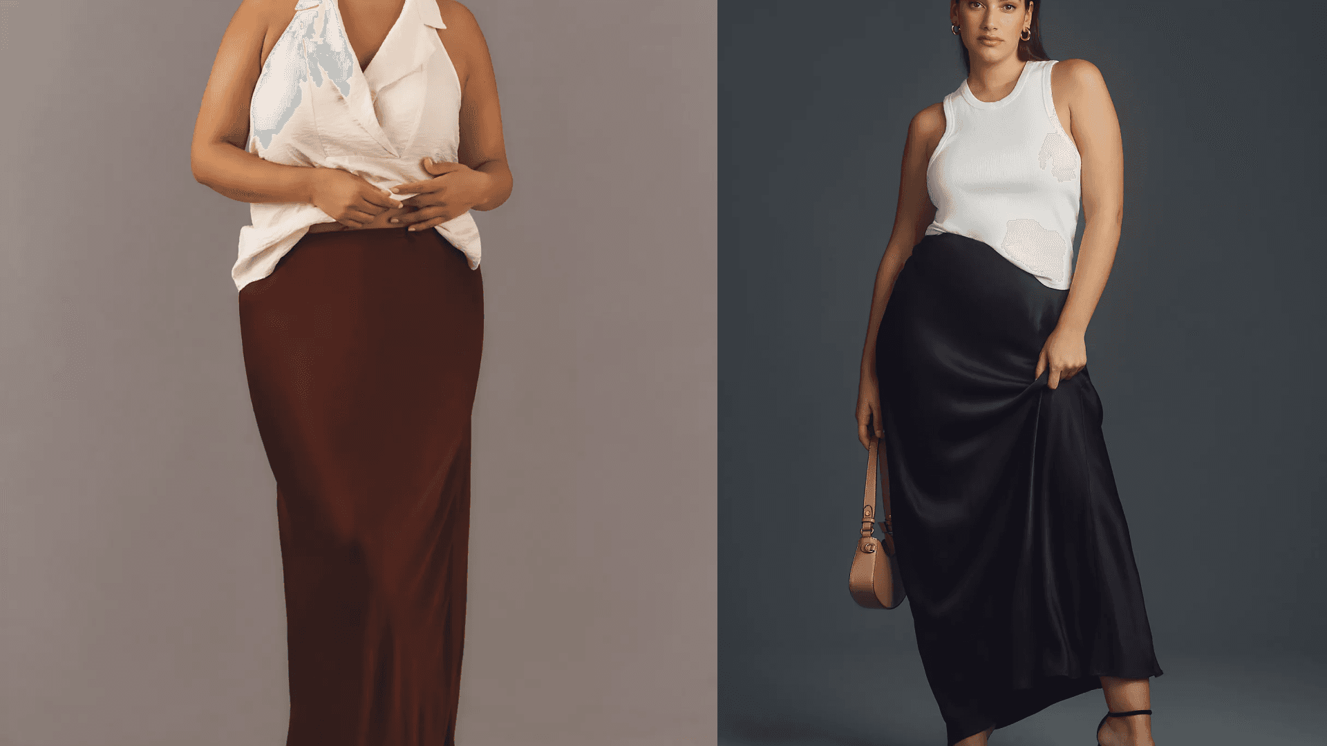 Anthropologie silk skirt