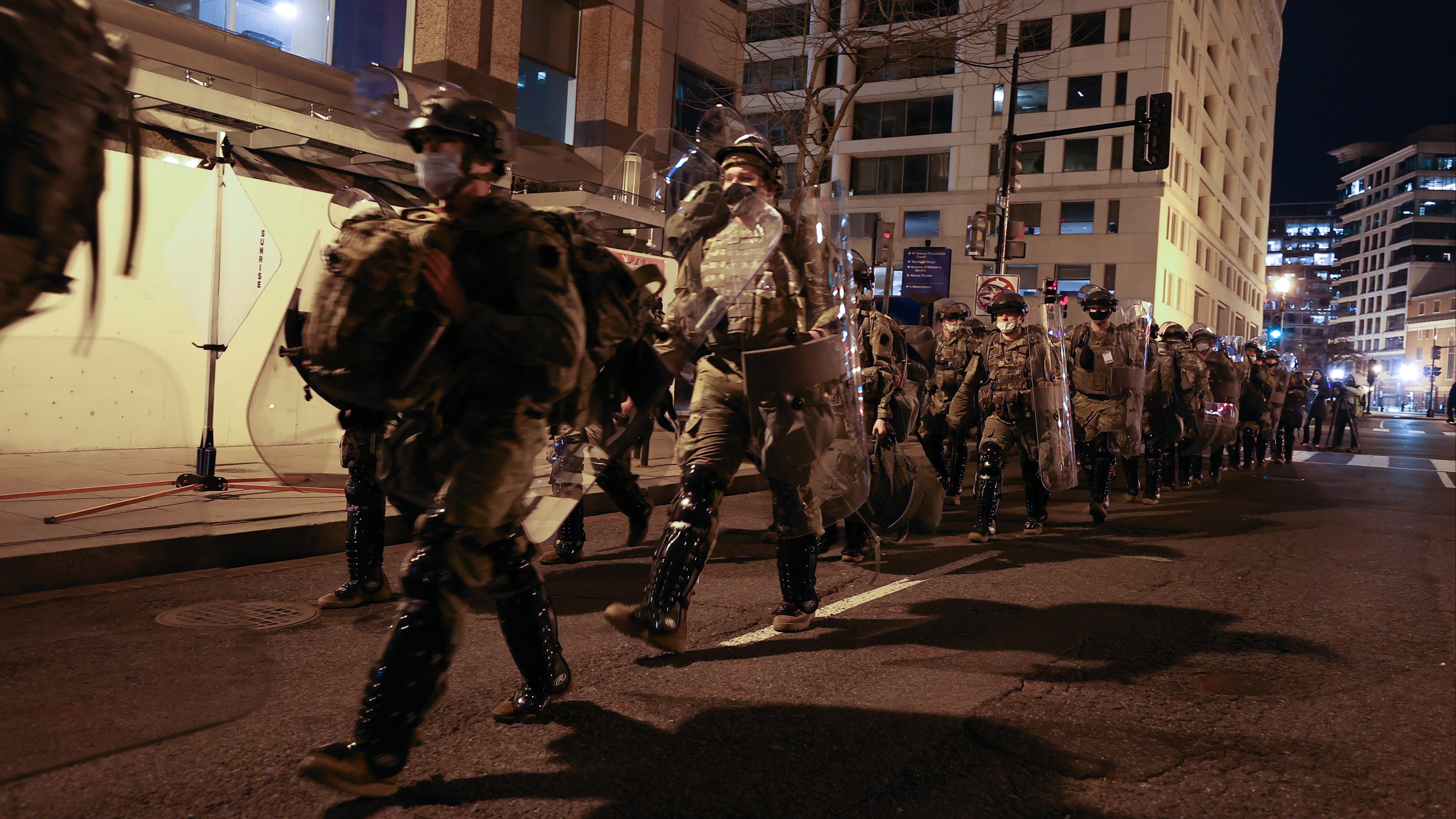 National Guard and troops take security measures in Washington, D.C.