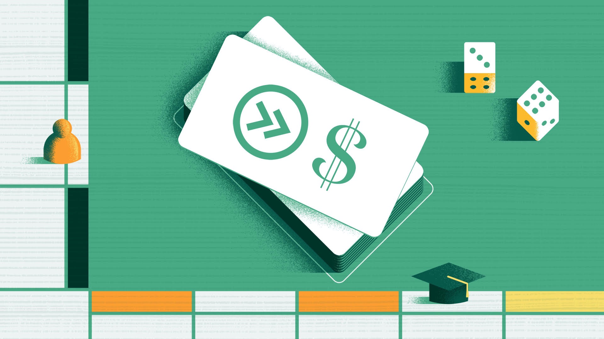 Student loan monopoly board