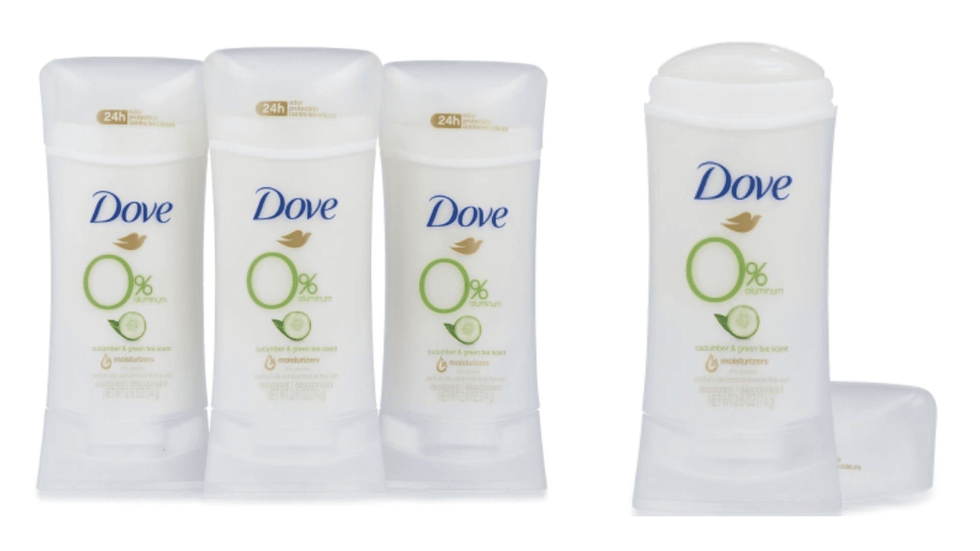 Dove aluminum-free deodorant