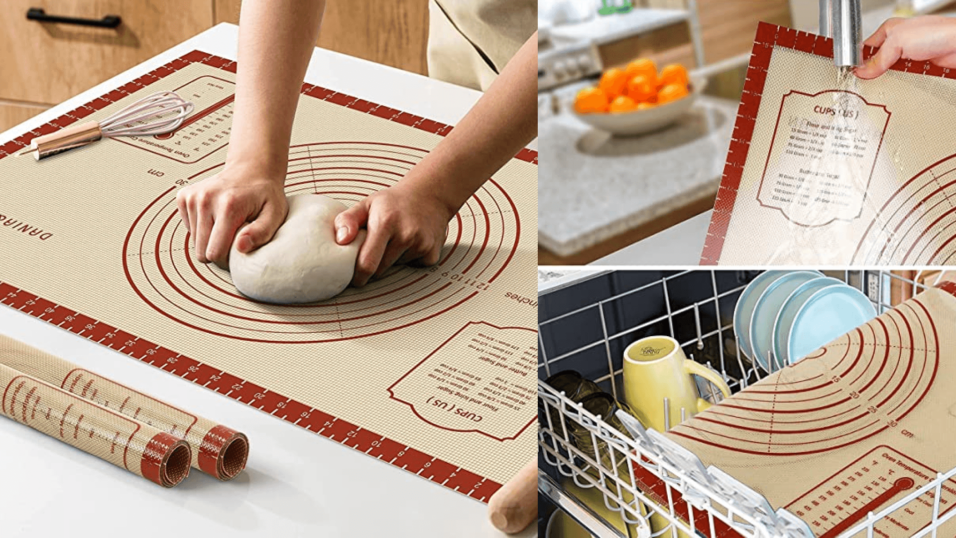 baking mat for measuring dough