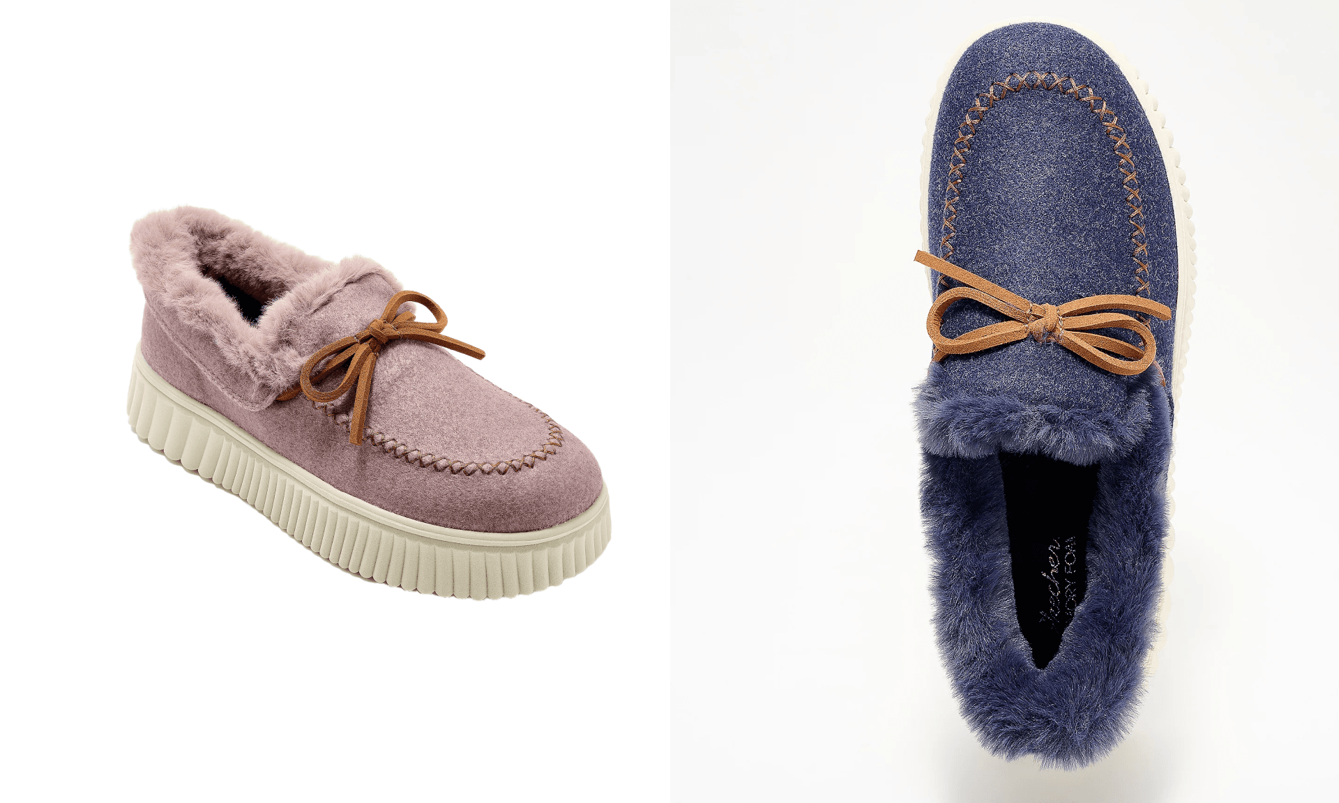 Skechers Moccasin Cozy Lined Slippers -Cozy Ojai Comfy Warm Slip-On