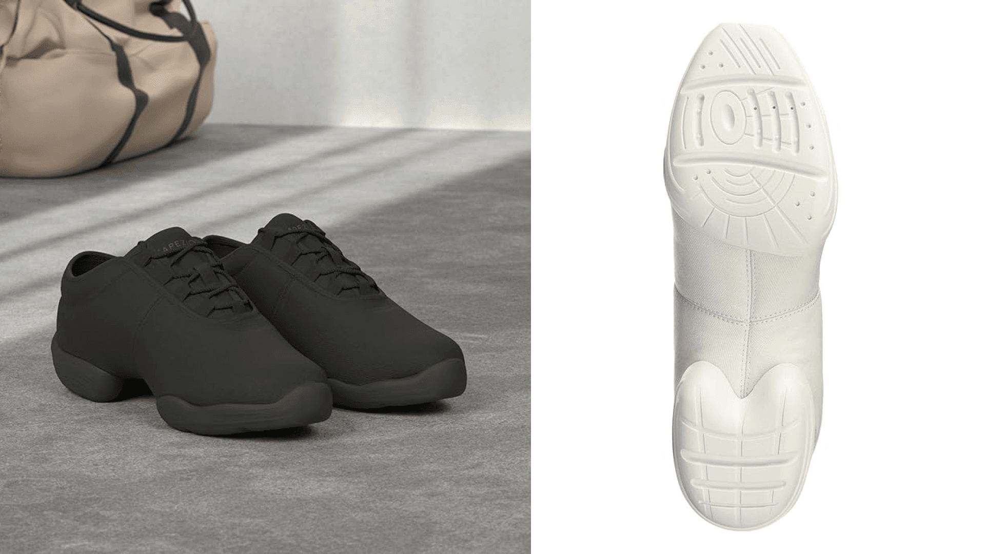 Capezio Womens Canvas Dance Sneaker, White, 5 US