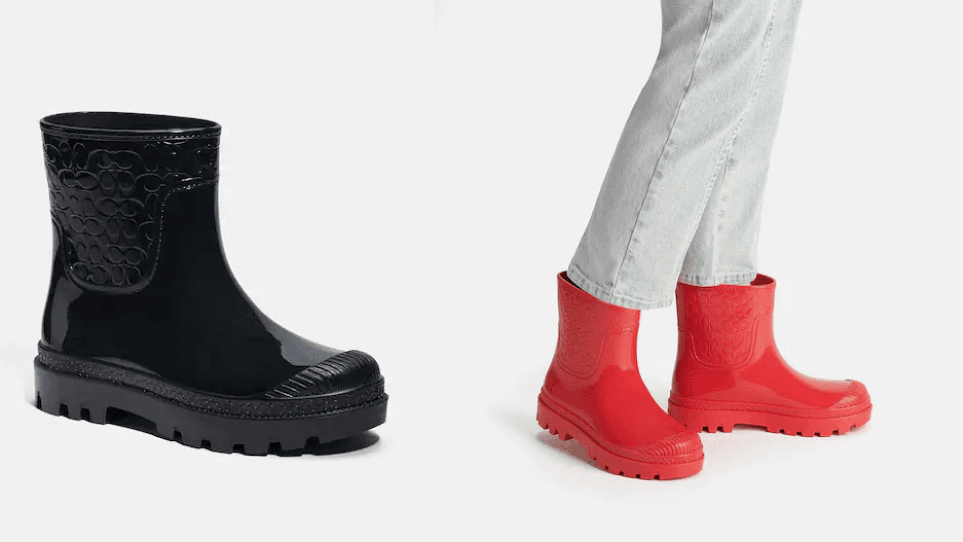 Coach rain boots