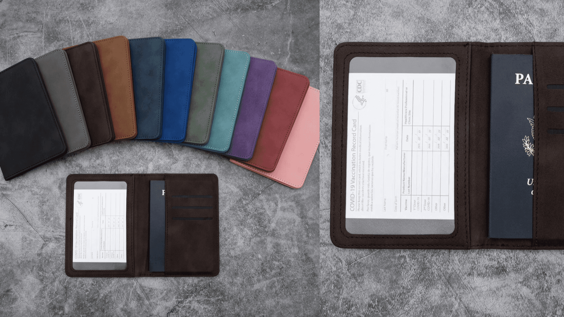 Leather vaccine holder