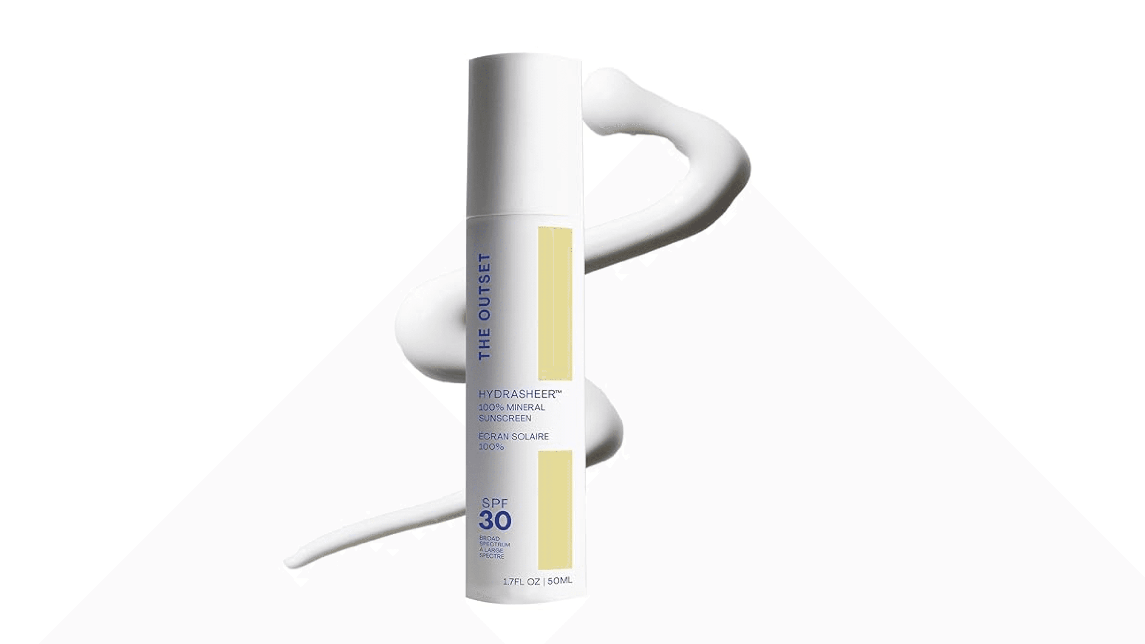 The Outset Hydrasheer 100% Mineral Hydrating Sunscreen SPF 30 - UVA/UVB protection - Face, Lightweight, Clean, Vegan Free - Sensitive Skin - 1.7 fl oz