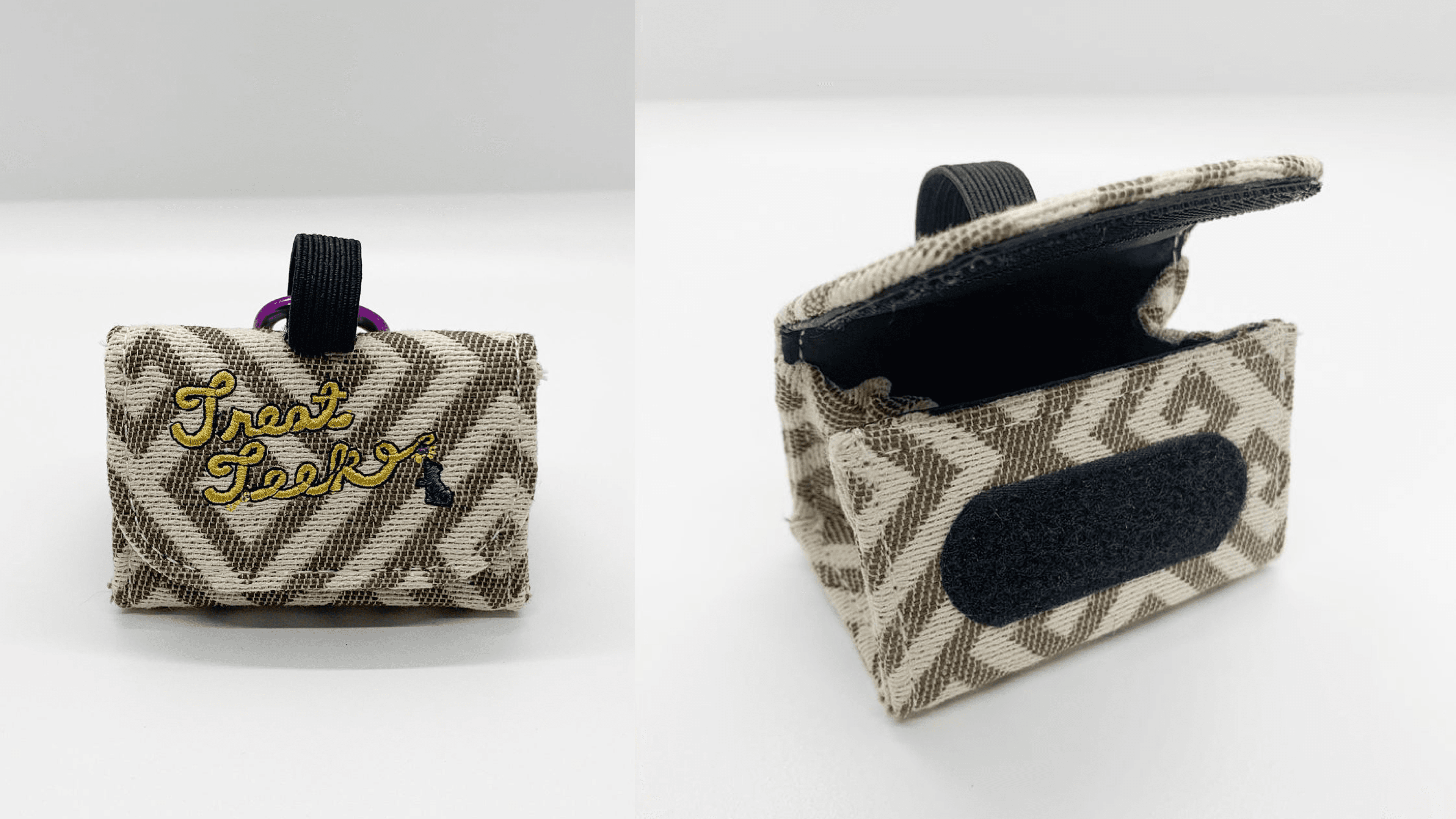 velcro treat bag for walks