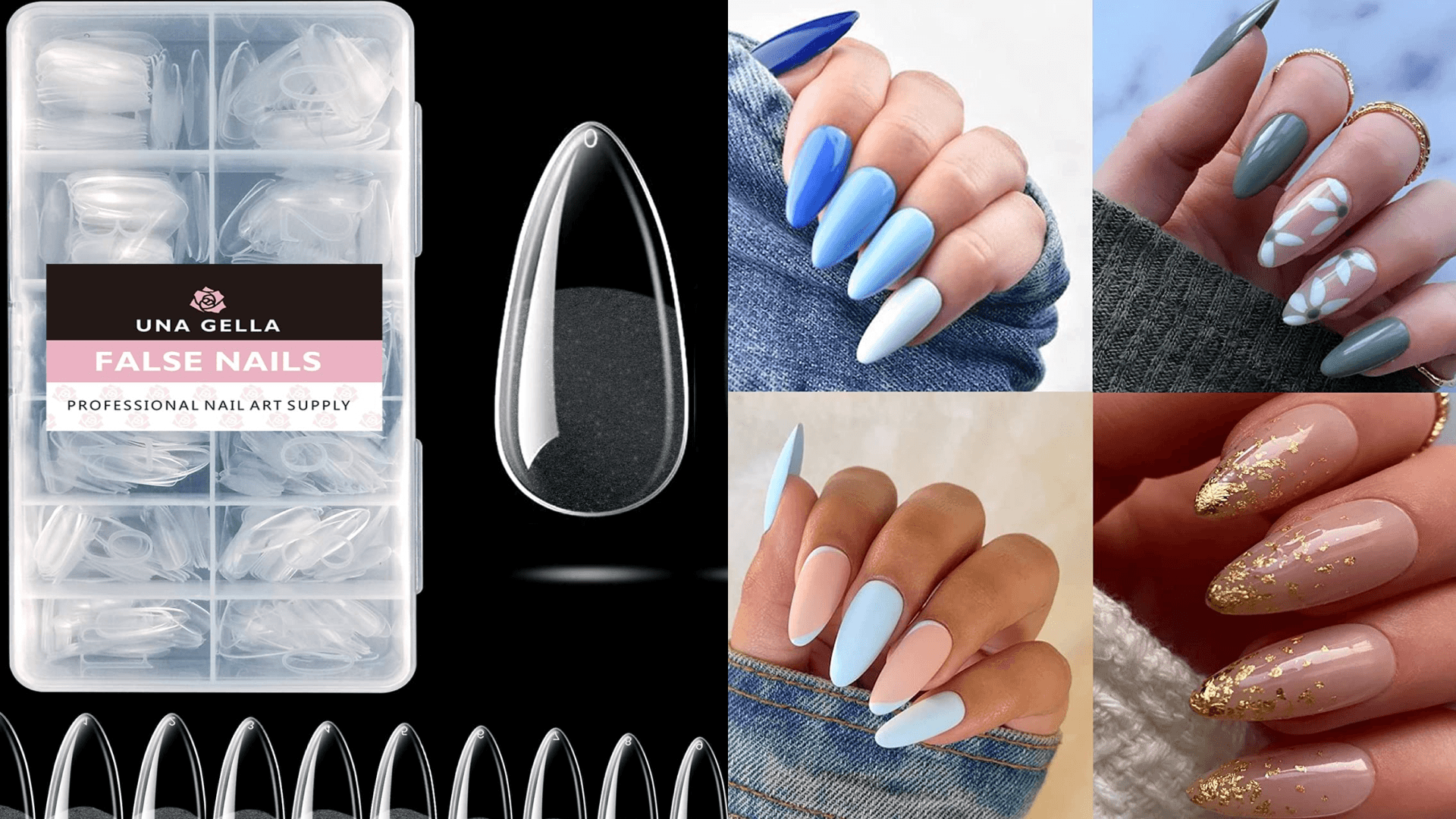 Clear press on nails