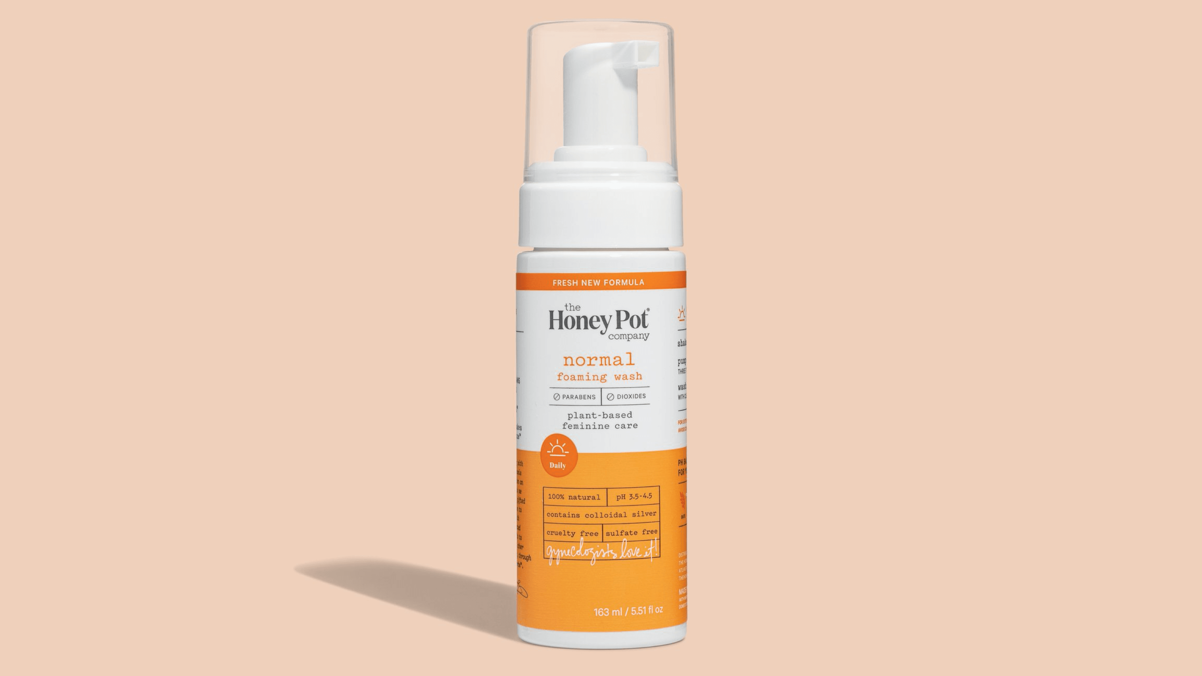 natural and sensitive feminine wash for the shower